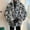 White, variant on QUNYINEY Long Sleeve Mens Jackets White Faux Fur Leopard Print Zip up Outerwear Warm Cardigan Loose Outerwear Jackets