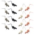 thumbnail image 2 of BRIGHTFUFU 16 Uds. Modelos de ratones de plástico realistas, figuritas de ratones en miniatura, Mini ratas, accesorios de ratón falsos para bromas de Halloween, decoración de recuerdos de fiesta, 2 of 7