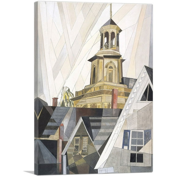 ARTCANVAS After Sir Christopher Wren 1920 Canvas Art Print by Charles Demuth - Size: 26" x 18" (0.75" Deep)