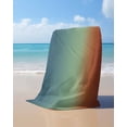 thumbnail image 4 of Burnt Orange Teal Ombre Beach Towels Oversized Super Absorbent, Modern Abstract Art Aesthetics Lightweight Bath Towel Quick Dry Sets For Bathroom/Pool/Rv Camping/Beach Play/Gym Room/Picnic 23"x47", 4 of 8