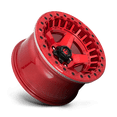 thumbnail image 2 of Fuel D117 Warp Beadlock 17X9 6X139.7 -15Et 125.1Cb Candy Red Wheel, 2 of 3