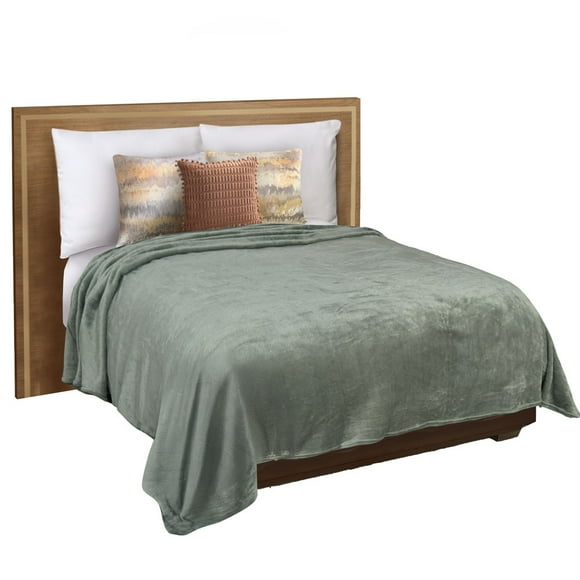 Cobertor Ligero Individual Ultrasuave Verde Térmico