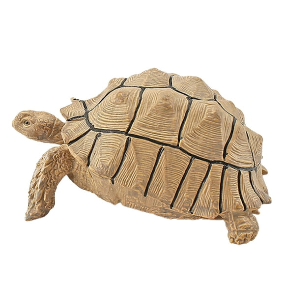 Kripyery Turtle Cognitive Toys Adorable Delicate Plastic Galapagos Tortoise Decoration Model for Kids