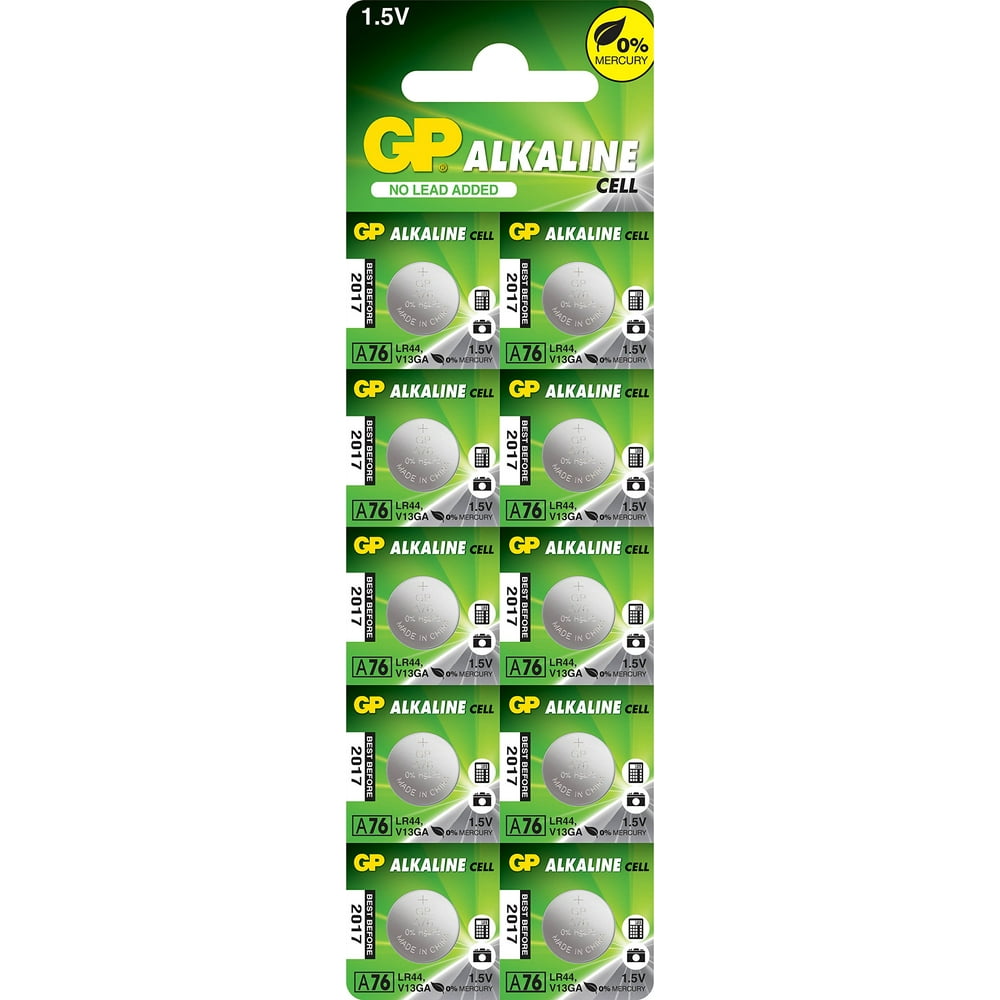 1 GP A76 LR44 AG13 Alkaline Cell 1.5V Alkaline Button Cell Battery