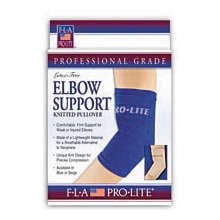 FLA Orthopedics 19-400LGBEG Pro-Lite Elbow Support Knitted Pullover Beige, Large