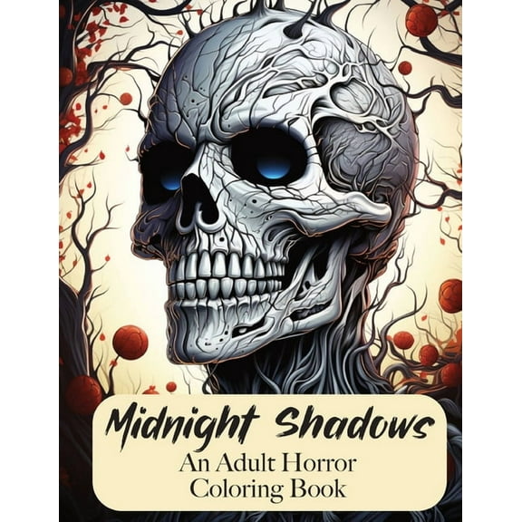 Midnight Shadows: An Adult Horror Coloring Book, (Paperback)