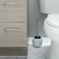 thumbnail image 5 of Bath Bliss Globe Design Toilet Brush and Holder in White, 5 of 5