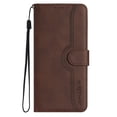 thumbnail image 2 of For Iphone 15 Heart Pattern Skin Feel Leather Phone Case(Brown),iPhone 16 Pro Max, 2 of 7