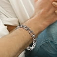 thumbnail image 2 of Pulsera moderna de acero inoxidable con diseño de cadena de bicicleta para hombre y mujer, cadena de eslabones que combina con todo, pulsera de eslabones para joyería unisex., 2 of 5
