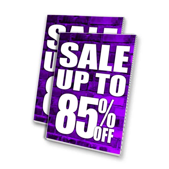 Sale Up To 85 Percent Off (24" X 36") 4mm Corrugated Plastic Panel, Graphics Applied To 1 Side (Pk of 2)