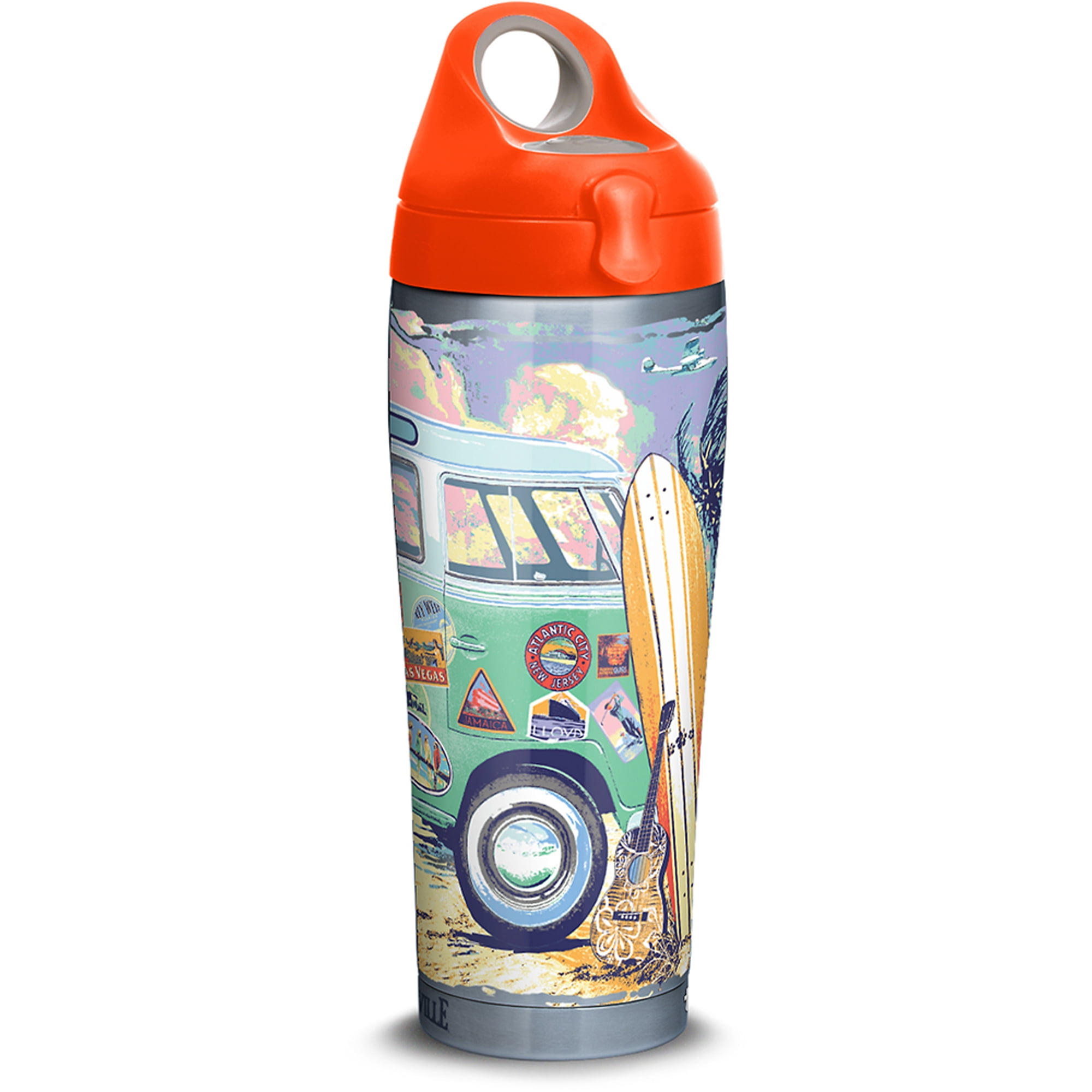 Margaritaville Surfboard 24 oz Stainless Steel Water Bottle with lid