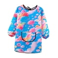 thumbnail image 3 of predolo Smock Feeding Bib Practical Multifunction for Girls Boys Lightweight Paint Apron XL Colorful Clouds, 3 of 8