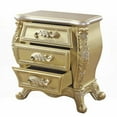 thumbnail image 7 of Gold Modern 3-Drawer Bedroom Nightstand, 7 of 7