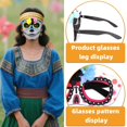 thumbnail image 4 of Carnival Decorative Eyeglasses Mask – Floral Decorated Novelty Eyewear Designs for Carnival, Parade, Photo Booth & Party Fun, 4 of 9