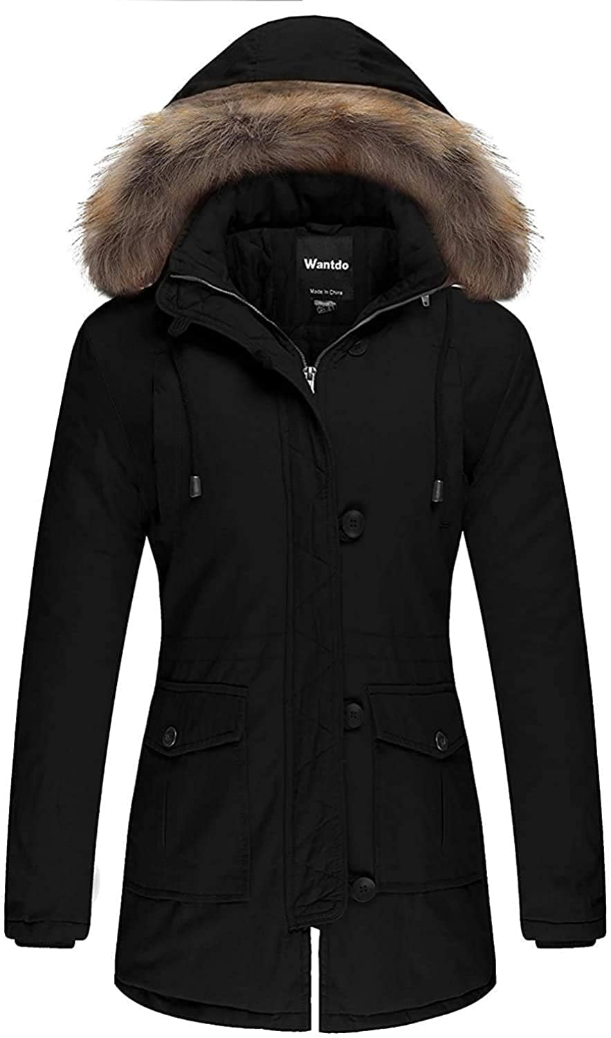 Veste d'Hiver pour Femmes avec Fausse Fourrure