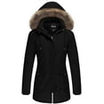 thumbnail image 1 of Women's Winter Jacket Faux Fur Trim Parka Coat, 1 of 7