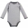 thumbnail image 5 of Touched by Nature Organic Cotton Long-Sleeve Bodysuits 5pk, Cactus, Preemie, 5 of 6