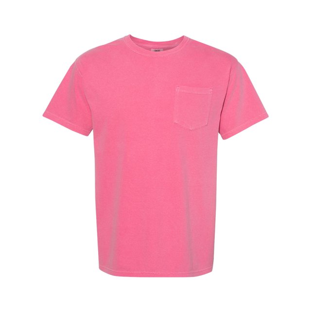 Comfort Colors T-Shirt à Poche pour Adulte, Épais, Teint en Pièce, 2TG, Crunchberry