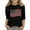 Black2, variant on GERsome Boys Girls 3/4 Sleeve Crewneck T-Shirts 4th of July Patriotic Tops for Unisex Kids American Flag Summer Graphic Tee, 3-4 Years
