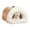 Coffee, variant on Warm Dog House Indoor for Small Dogs and Cats,Cozy Plush Cat Cave Bed with Portable Handle,Non- Bottom Foldable Travel-Friendly Pet Nest for Home,Car,Winter Use(17.7*12.59Inch)