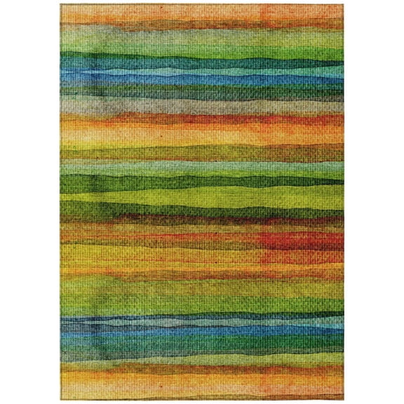 Dalyn Rugs Machine Washable Indoor/Outdoor Chantille ACN2093 Green 2'6" x 3'10" Rug