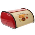 thumbnail image 2 of Metal Bread Storage Box for Kitchen Countertop - Bread Bin Holder Container for Fresh Bread and Bakery Items, 2 of 7