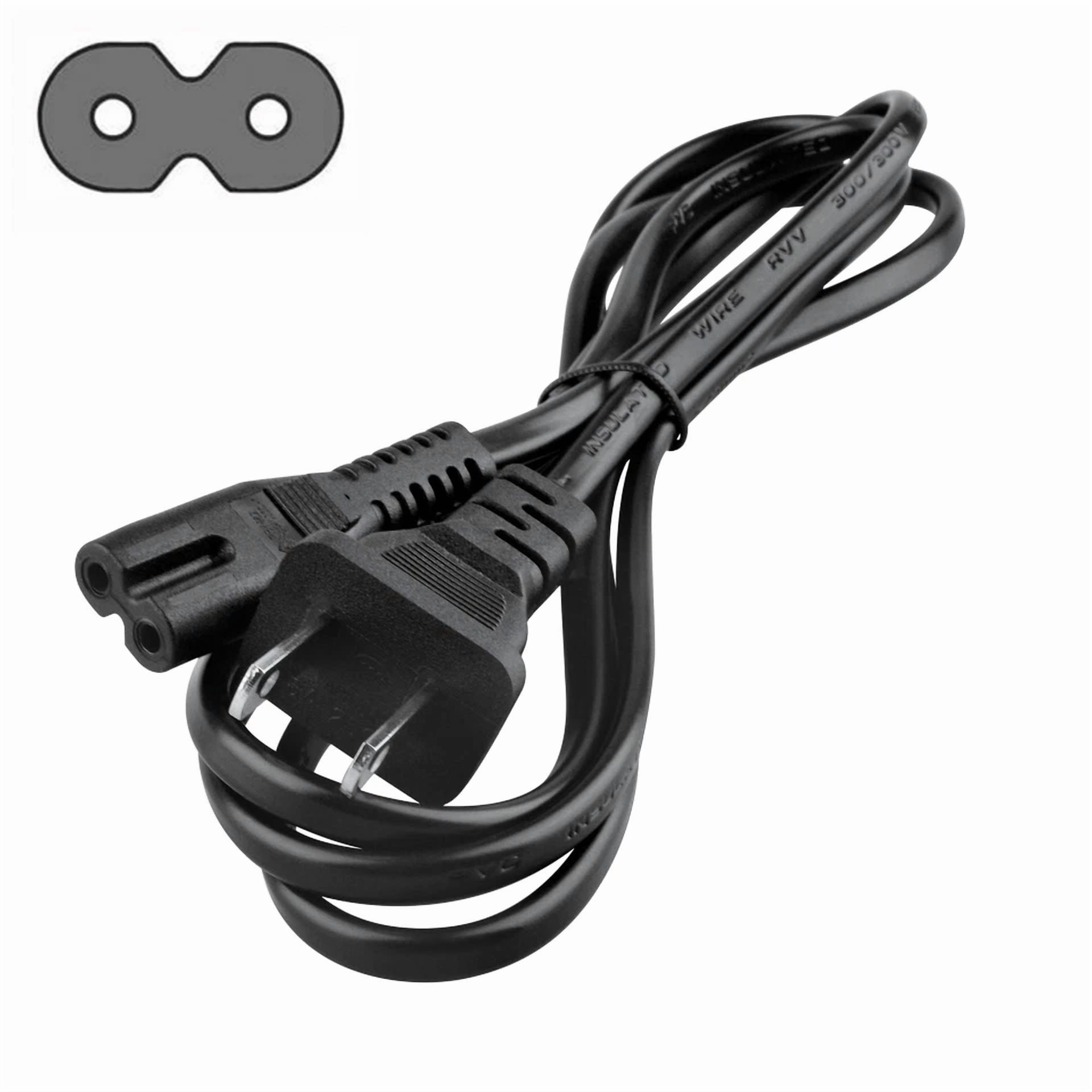 BUTTERFLY- 5Ft Ac Power Cord Cable For Nikon Mh-61 Mh-62 Mh-63 Battery Charger 2-Prong Wire