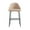 Tan and Black, variant on Gracie Stone and Black Leatherette Barstool with Steel Legs
