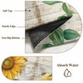 thumbnail image 6 of Round Rugs 8 Ft, Sunflower Non Slip Area Rugs for Kitchen Bedroom Entryway, Yellow Summer Botanical Vintage Washable Carpet Runner Rug Floor Mats for Bedroom Home Decor, 6 of 9