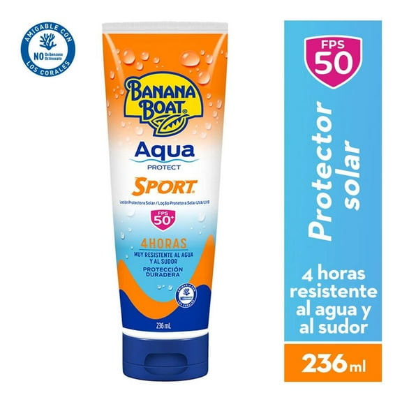 Protector Solar Banana Boat Aqua Protect Sport FPS 50 + 236 ml