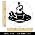 thumbnail image 2 of Candle on a Holder Rubber Stamp for Scrapbooking Crafting Stamping - Small 3/4 Inch, 2 of 7