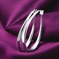 thumbnail image 2 of New Fashion Smooth U Shape Hoop Earrings Clip Charm Jewelry Women Sale, 2 of 6