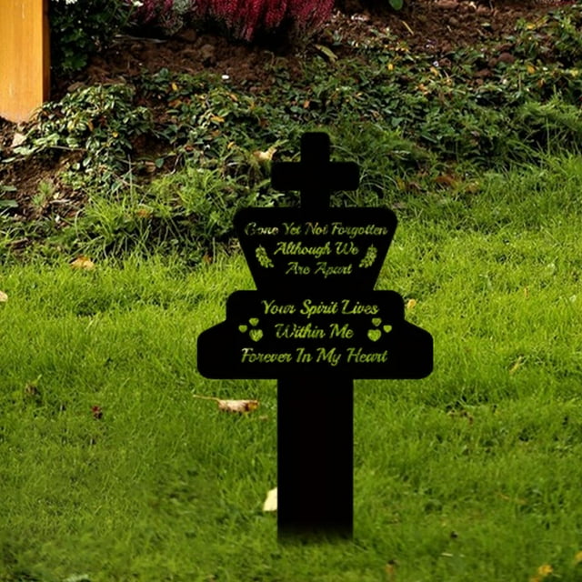 Marcador de tumba conmemorativo para mascotas, placa de cementerio, adorno de acrílico para regalo de condolencias, lápida, letrero para jardín