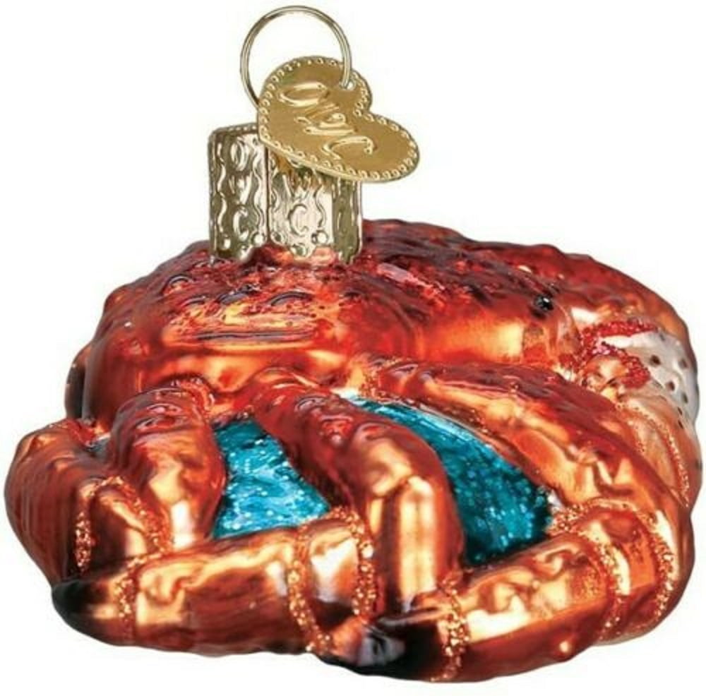 "King Crab" 12524 X Old World Christmas Glass Ornament w/OWC Box 