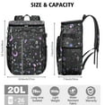 thumbnail image 3 of Nebula Cosmic Cooler Backpack - Insulated 20L Leakproof Soft Cooler Bag for Camping, Travel & Beach, Fits 26 Cans, Sci-Fi Lovers & Space Geek Design, 3 of 6