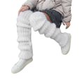 thumbnail image 2 of Women Knit Long Leg Warmers Boot Socks 90s Winter Ribbed Gothic Crochet Leg Warmer for Party Dance, 2 of 5