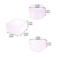 thumbnail image 2 of 3pcs Plastic Storage Containers Durable Candy Chocolate Snack Storage Boxes, 2 of 7
