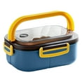 thumbnail image 2 of KER Insulated Double Layer Bento Lunch With Compartments Durable Microwave Tableware, 2 of 3