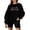 Black, variant on Women Mama Oversized Crewneck Sweatshirt Embroidered Shirt Funny Mom Letter Print Long Sleeve Pullover Tops Vacation Fall Streetwear