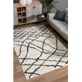 thumbnail image 3 of Rug Branch Contemporary Moroccan Marble Grey Black Indoor Area Rug - 4x6, 3 of 8