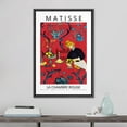 thumbnail image 2 of PixonSign Framed Canvas Print Wall Art Henri Matisse The Red Flower Room Nature Wilderness Illustrations Fine Art Rustic Scenic Relax/Calm Colorful for Living Room, Bedroom, Office - 24"x36" Black, 2 of 5