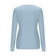 thumbnail image 4 of 2025 Basic Shirt for Womens Fall Long Sleeve Crew Neck Tunic Tops Casual Slim Fit T-Shirt Tee Blouse Y2K Clothes, 4 of 6
