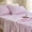 Pink Gingham, variant on Pink Gingham Ruffle Twin Sheet Set, Lightweight Microfiber Plaid Twin Bed Sheets, 3-Piece Deep Pocket Farmhouse Bedding