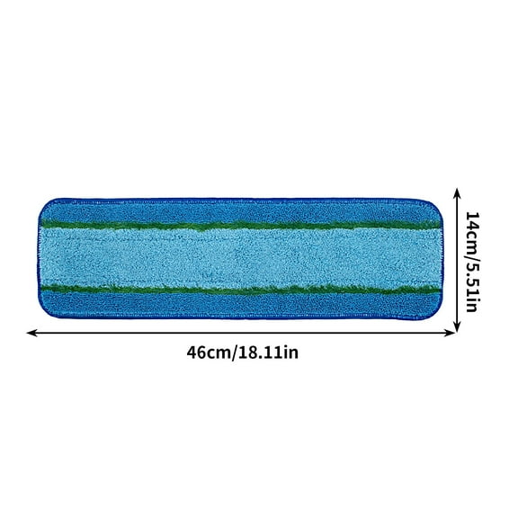 Microfiber Cleaning Pad Mop Replacement Pad Compatible with Bona Mops - Reusable Hardwood Floor Cleaner Pads Refills Machine Washable - 18x5.5 inch