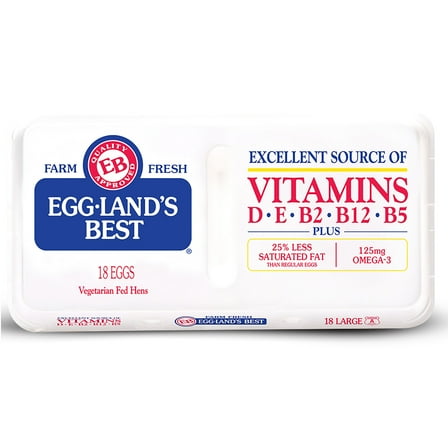 Eggland's Best Extra Large White Eggs, 18 Count