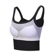 thumbnail image 1 of Hermoso chaleco pequeño con tirantes en la espalda para mujer, ropa interior fina de verano para uso exterior con almohadilla para el pecho, parte superior interior sin tirantes en blanco y negro, 1 of 5
