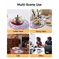 thumbnail image 2 of 15 Inch Round Placemats Set of 4, Spring Floral Non Slip Heat Insulation PP Table Mats, Purple Pink Blue Flower Botanical Ombre Washable Place Mats for Kitchen Dining Party Table Decor, 2 of 7