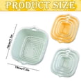 thumbnail image 3 of 1 Pc Kitchen Strainer Colander Bowl Sets 2-in-1 Washing Bowl and Strainer Double-Layer Plastic Fruits Vegetable Washing Basket for Cleaning Washing Mixing, 7.5x7.1 Inch, Green Medium, 3 of 9