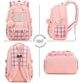 thumbnail image 4 of Laptop Backpack 15.6 Inch Bag College Backpacks Anti  Travel Back Pack Large Bookbags for Women(Pink), 4 of 7