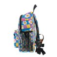 thumbnail image 4 of FORMRS Kids School Backpack with Front Zippered Pocket 12" Student Travel Daypack, Blue Checkered Daisy, 4 of 6